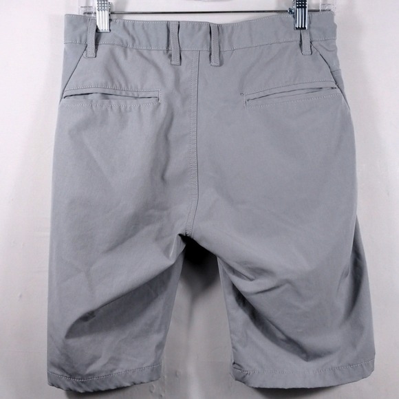 Kenneth Cole Mens 30 Chino Short Polyester Spandex Gray Stretch Performance Golf - Picture 8 of 10